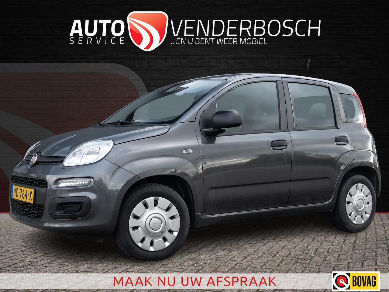 Fiat Panda - 1.2 Popstar 69pk | Airco | Nederlandse auto - AutoWereld.nl