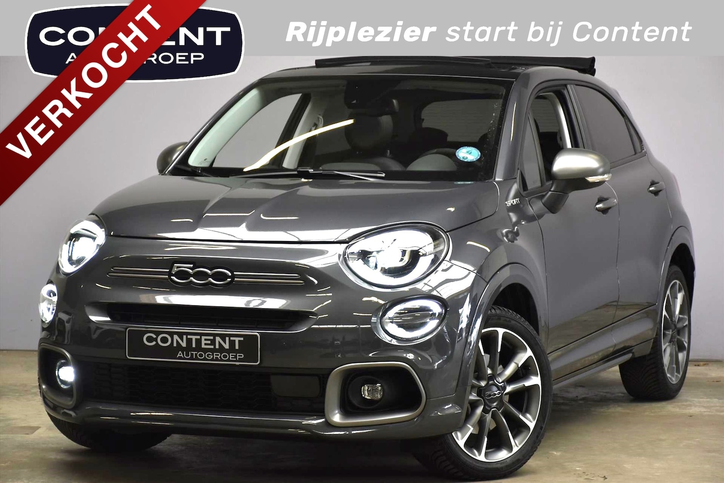 Fiat 500 X - 1.5 Hybrid 130pk DCT Sport | Cabrio | Automaat | Leer | Full Options - AutoWereld.nl