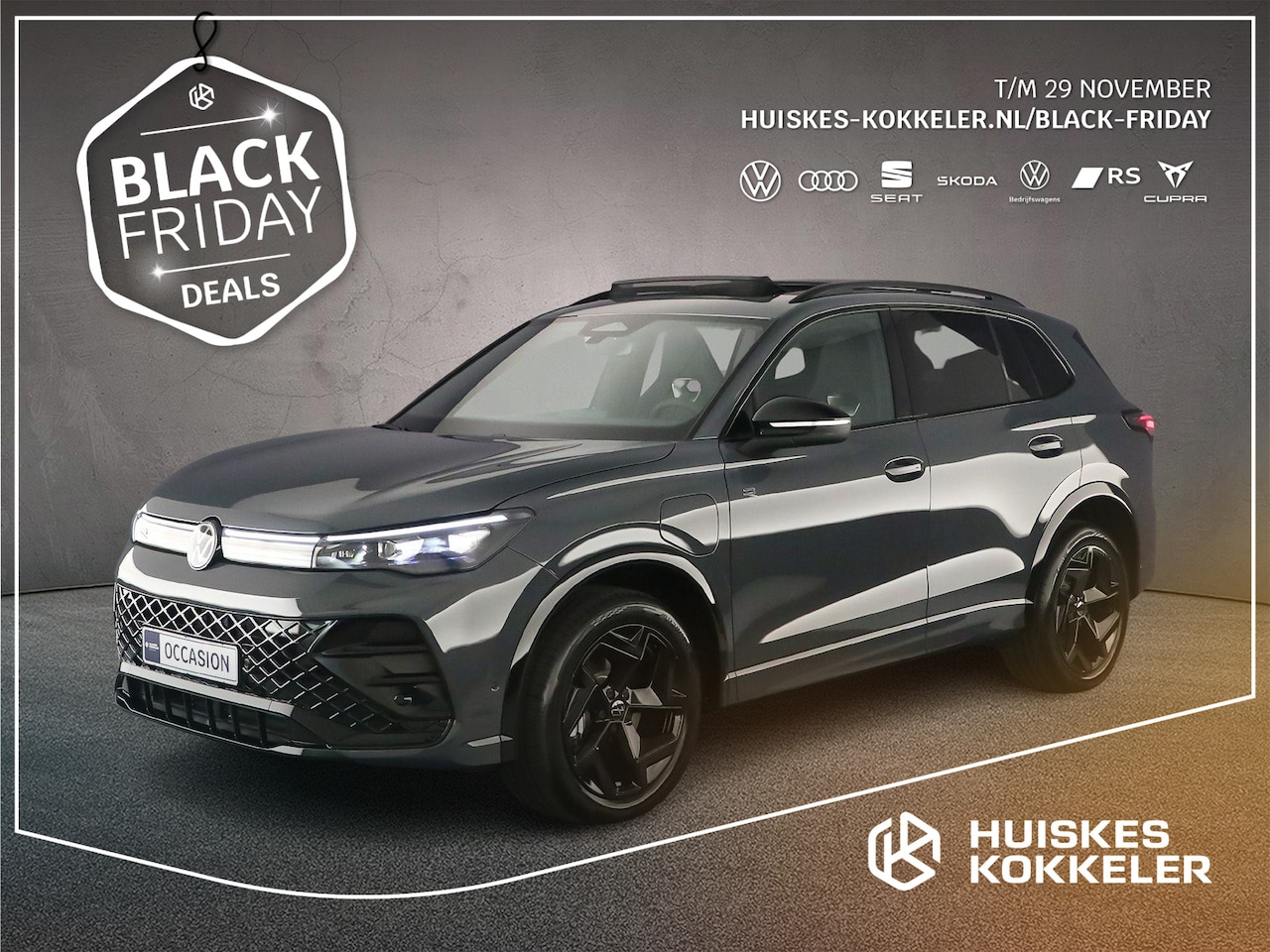 Volkswagen Tiguan - R-Line Edition 1.5 TSI eHybrid 272pk DSG Automaat Trekhaak, Panoramadak, Black Style, Elek - AutoWereld.nl