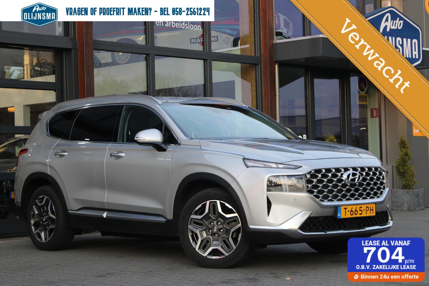 Hyundai Santa Fe - 1.6 T-GDI HEV Premium 7p|360 Camera|Stoelverwarming| - AutoWereld.nl