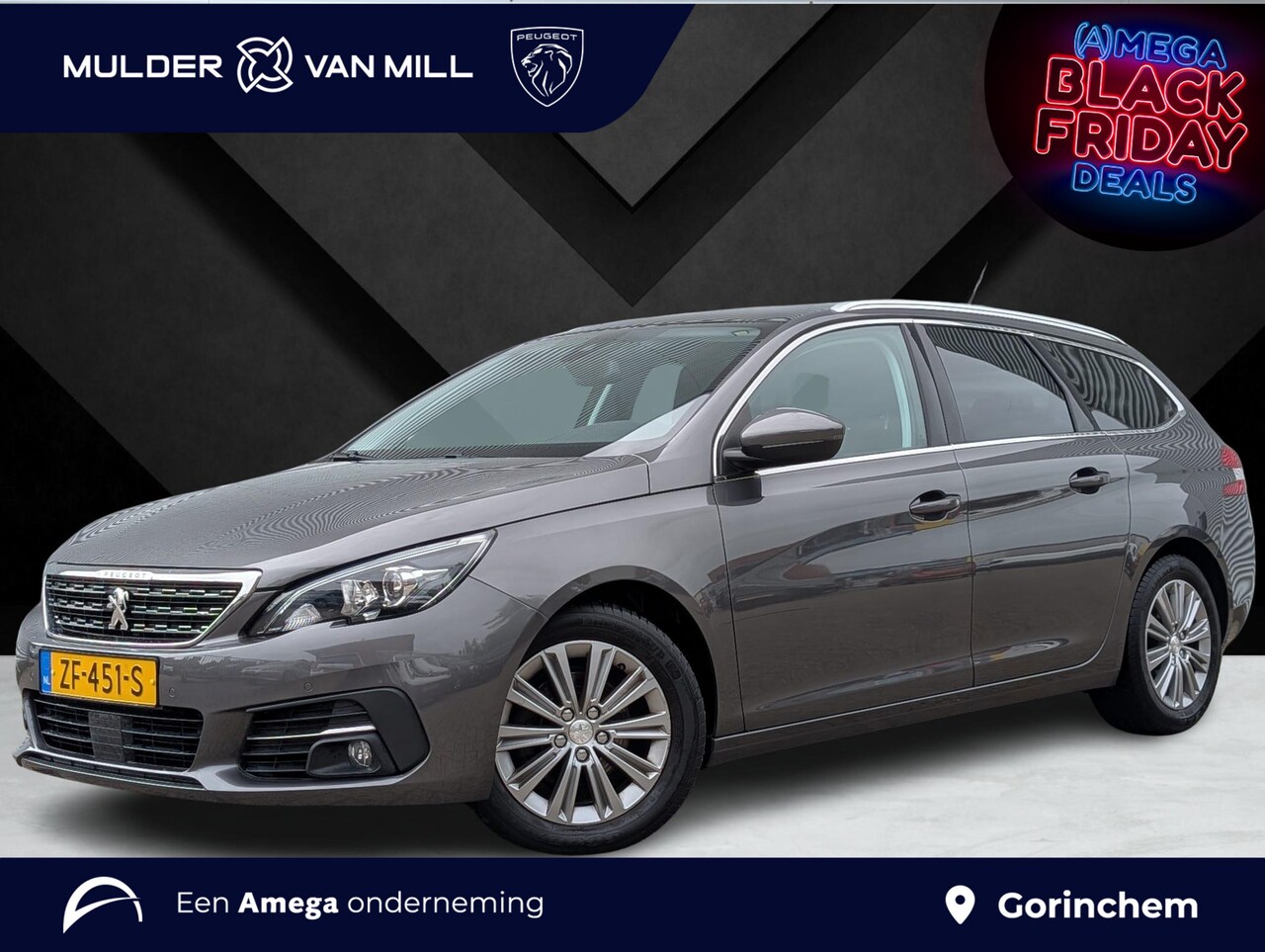 Peugeot 308 SW - Blue Lease Allure Premium 1.2 Turbo EAT8 | NAVI | CAMERA | ADAPTIVE CRUISE | PANODAK | - AutoWereld.nl