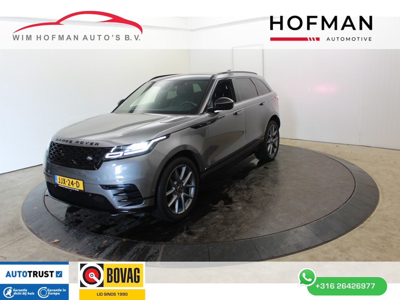 Land Rover Range Rover Velar - 2.0 P400e R-Dynamic Black Pack Pano 360ºCam Meridian Vol Leder Virtual El-A-klep Mem Seat - AutoWereld.nl