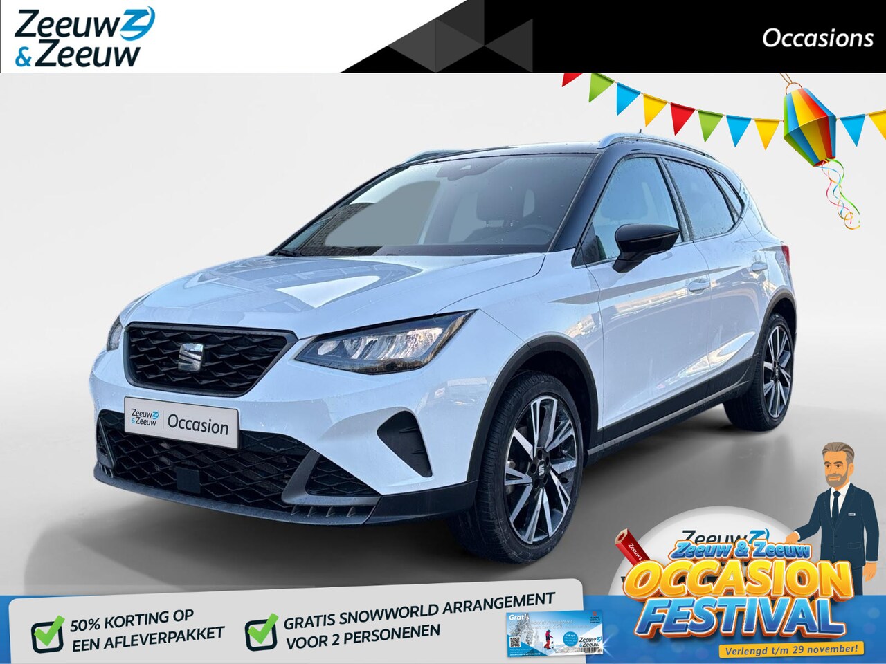 SEAT Arona - 1.0 TSI FR Business Intense | TREKHAAK | NAVI | 18 INCH | 1 JAAR GARANTIE | - AutoWereld.nl