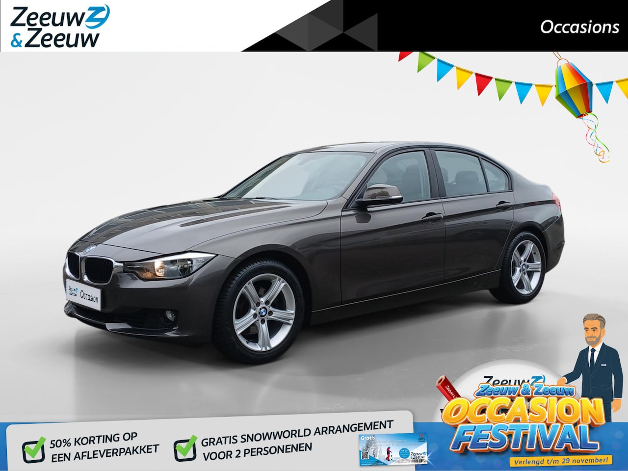BMW 3-serie - 320i Executive | Climate | Cruise | Navigatie | LM Velgen | Parkeersensoren | - AutoWereld.nl