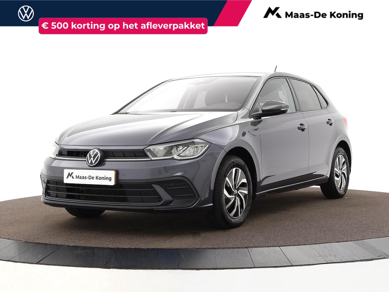 Volkswagen Polo - 1.0 TSI 95pk Life · Apple/Android Car Play · P-Sensoren · DAB · ACC · Getint Glas · 15'' I - AutoWereld.nl