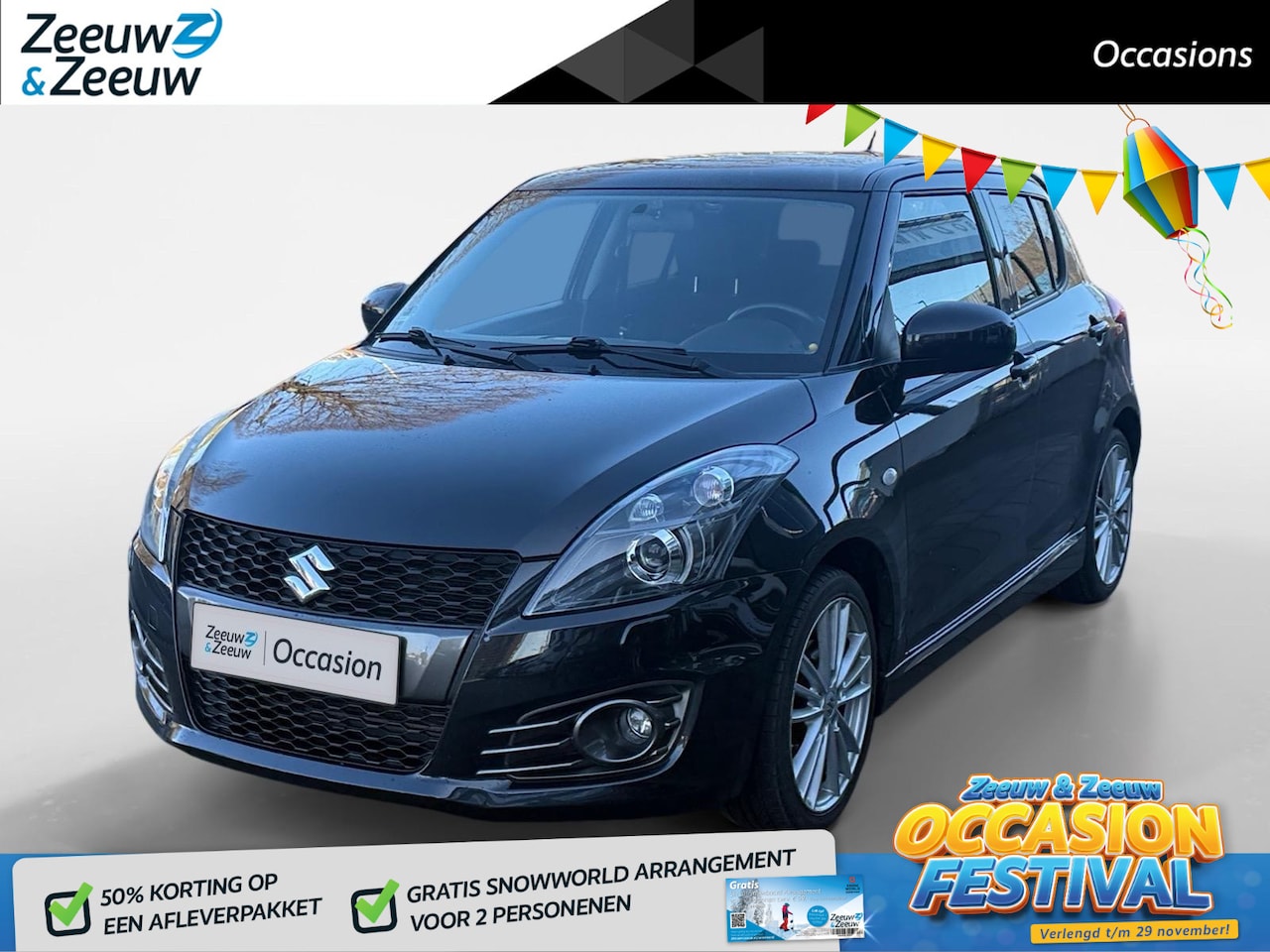 Suzuki Swift - 1.6 Sport AIRCO STOELVERWARMING SPORTUITVOERING BLUETOOTH ELECTRISCHE RAMEN ZEER DIKKE AUT - AutoWereld.nl