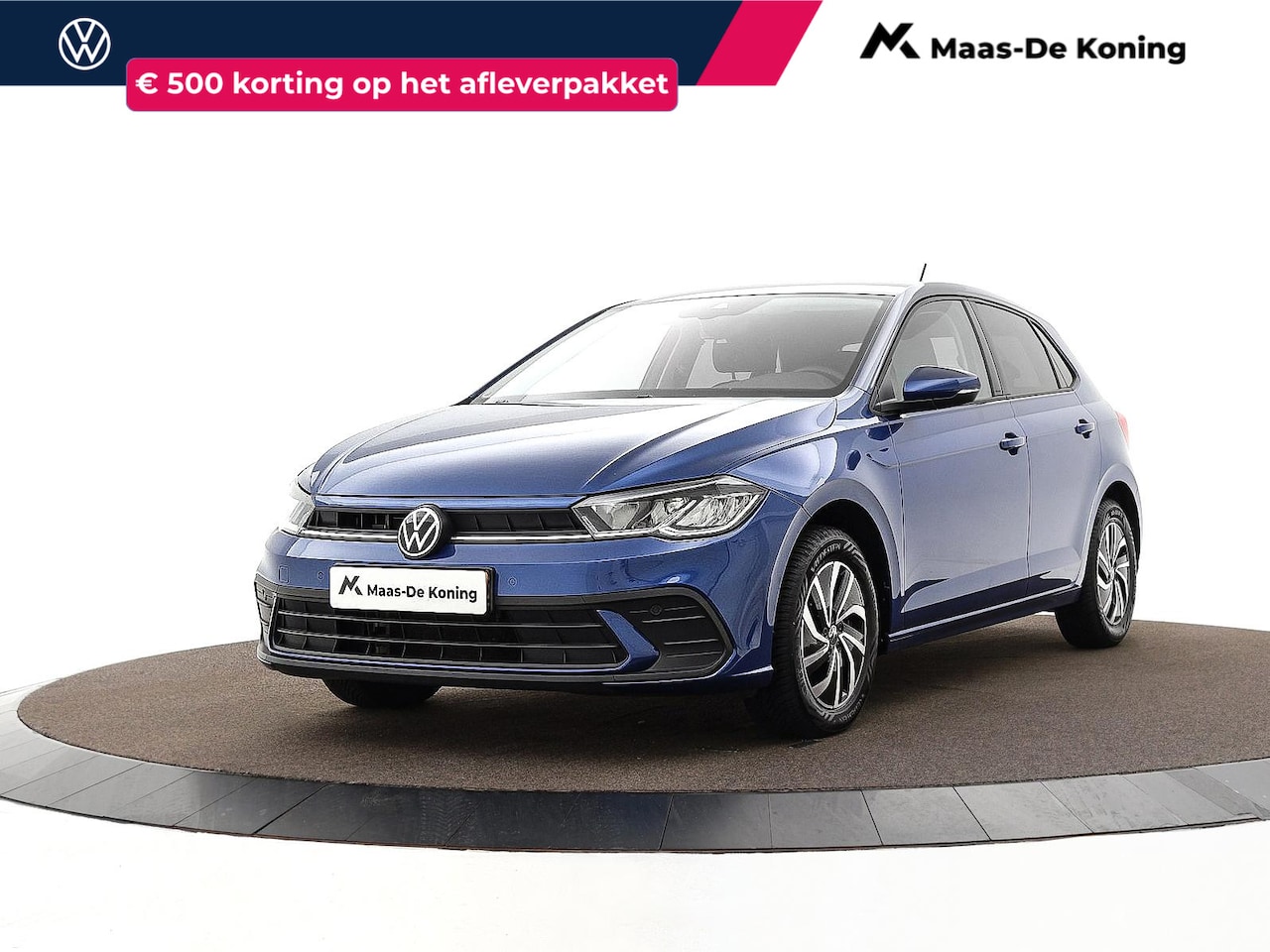 Volkswagen Polo - 1.0 TSI 95pk Life · Apple/Android Car Play · P-Sensoren · Getint Glas · Airco · 15'' Inch - AutoWereld.nl