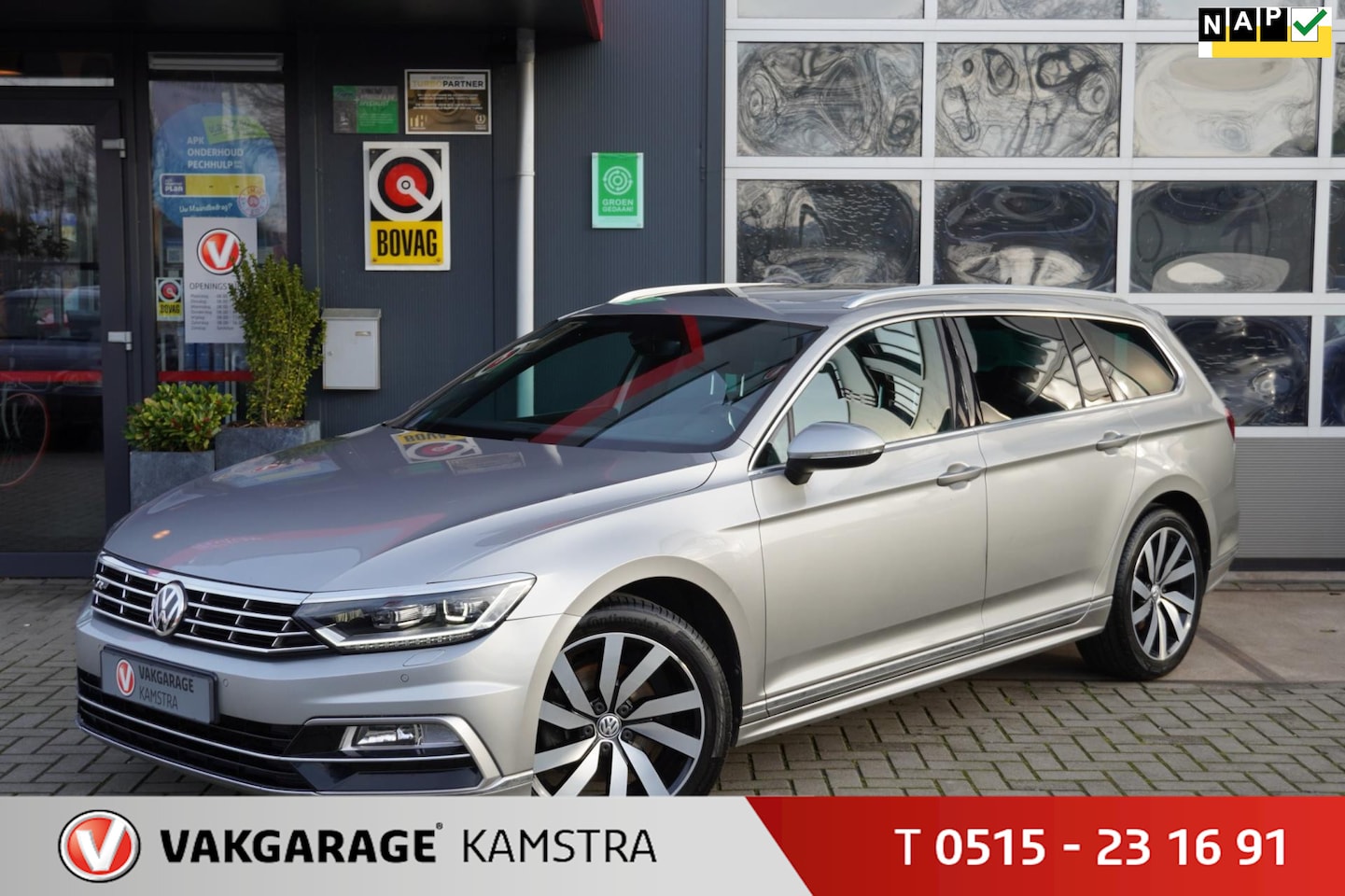 Volkswagen Passat Variant - 1.6 TDI R-Line NAP Pano/Leder/Navi - AutoWereld.nl