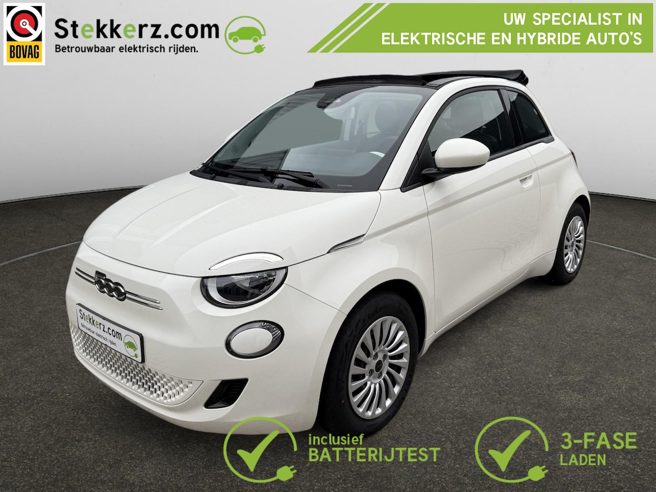 Fiat 500 C - 42 kWh Cabrio, 8881km!, SOH 98% - AutoWereld.nl