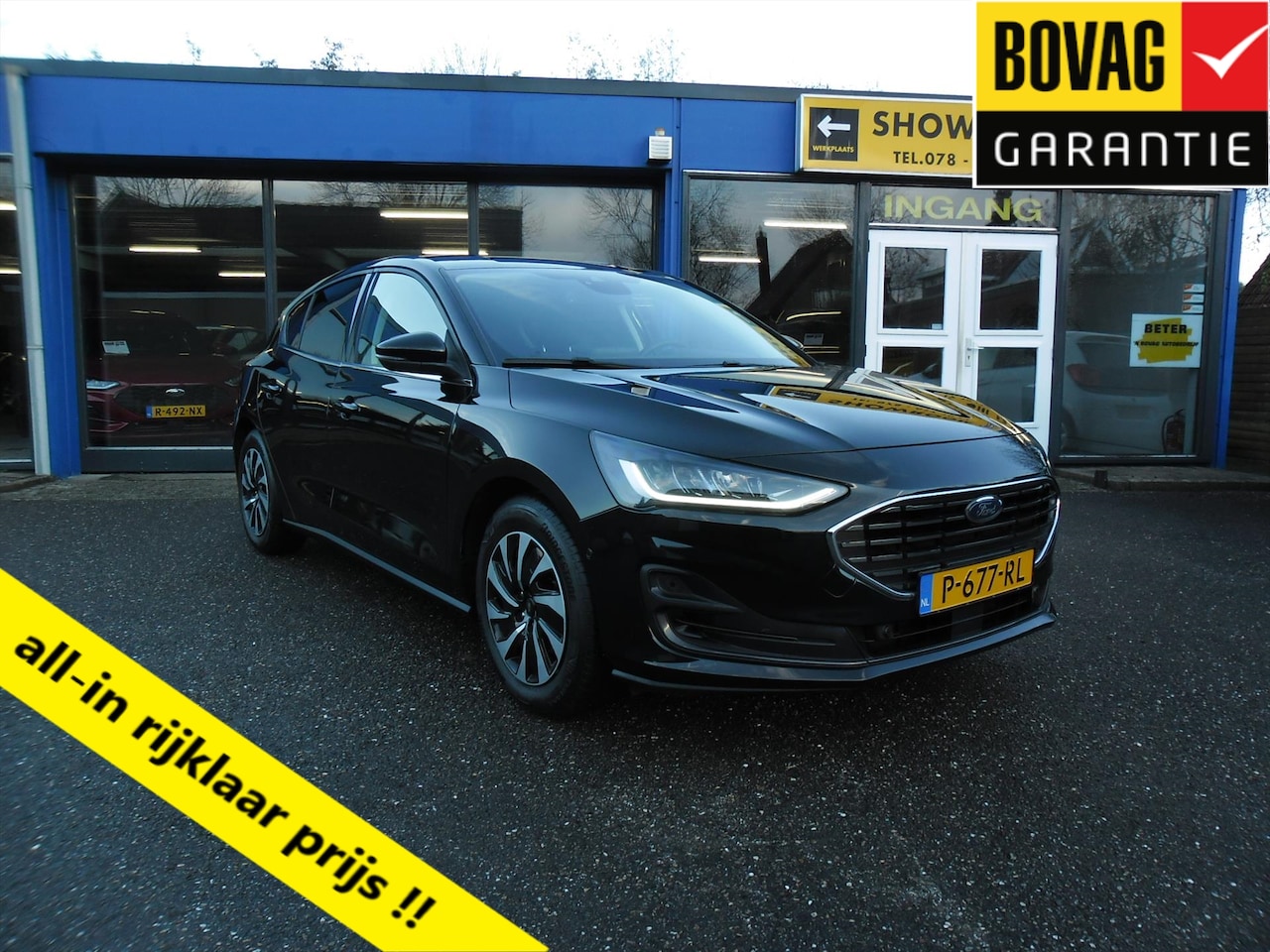 Ford Focus - 5 Drs Ecoboost Hybrid 125Pk Titanium Style Nieuw Model Nav Ecc Camera Pdc Winterpack Led R - AutoWereld.nl