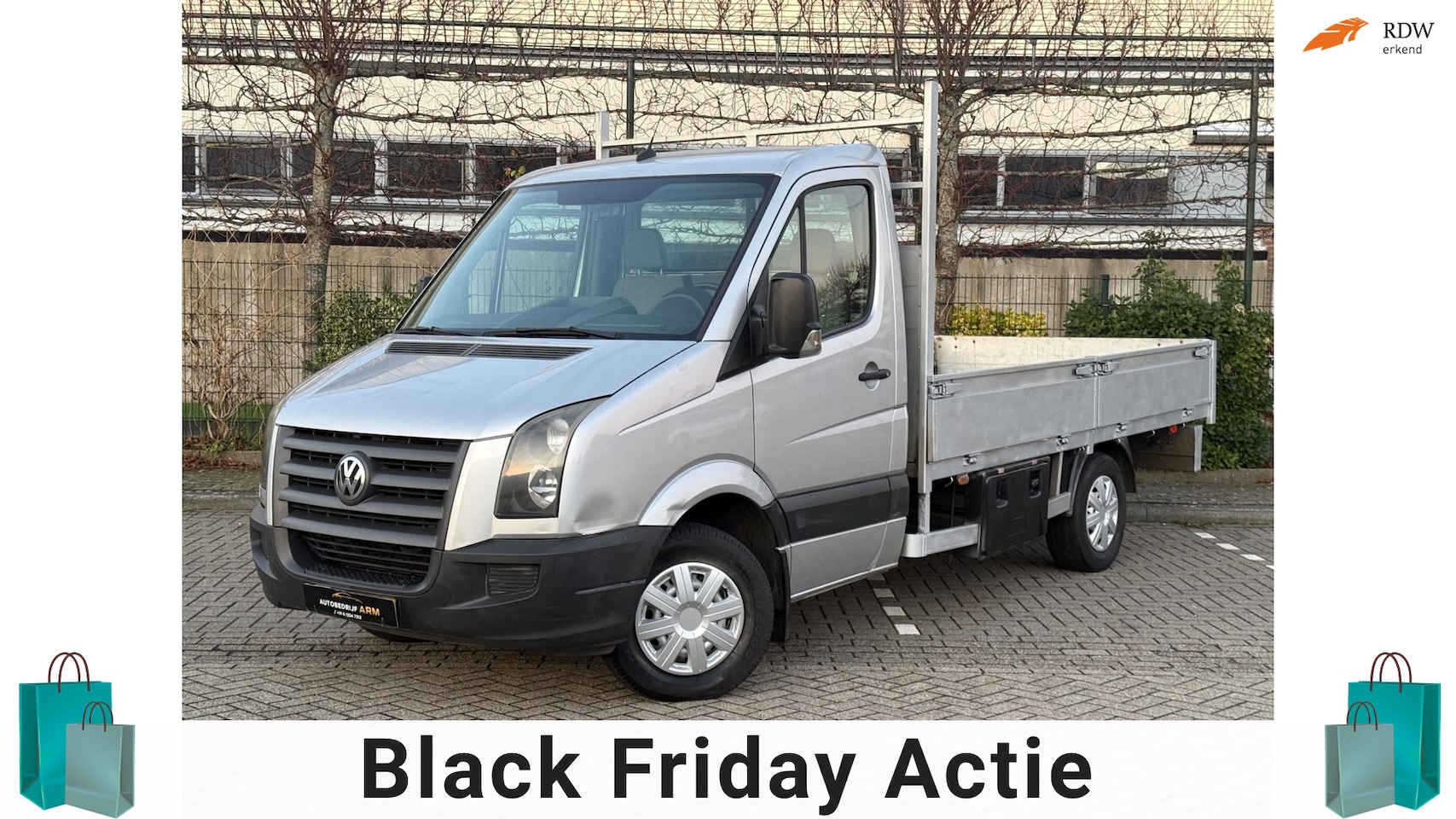 Volkswagen Crafter - 50 2.5 TDI NAP APK AIRCO 3 PERSOON 2007 LAGE KM PICK UP BAKWAGEN LANG MODEL OPEN LAADBAK - AutoWereld.nl