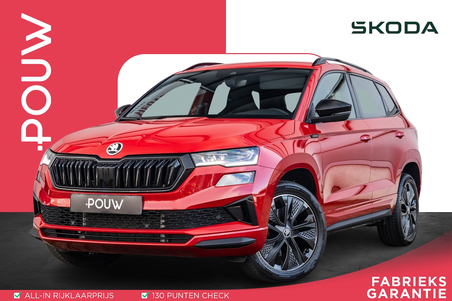 Skoda Karoq - 1.5 TSI 150pk DSG ACT Sportline Business | Trekhaak | LED Matrix | Elektrische Achterklep - AutoWereld.nl