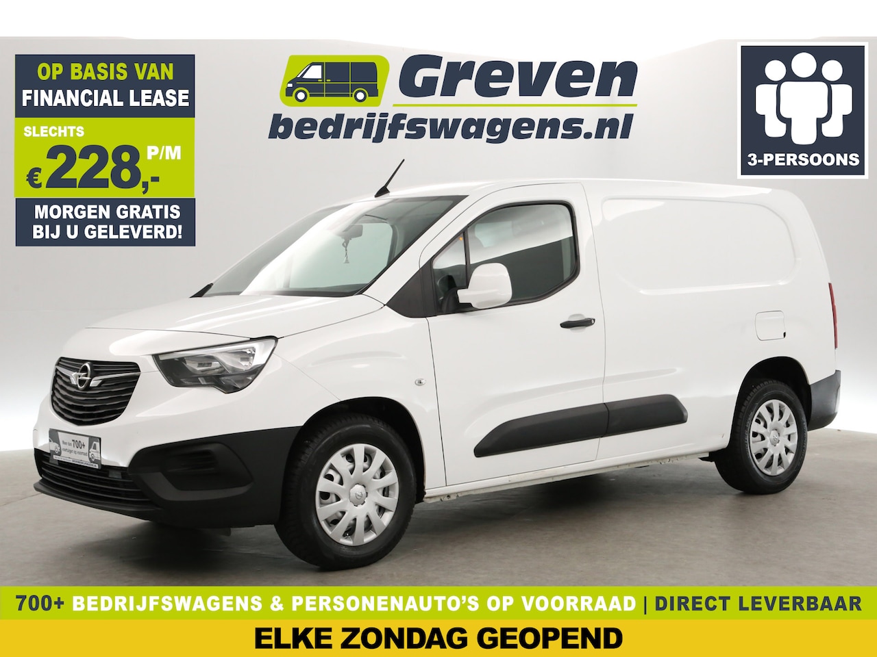 Opel Combo - 1.5 D L2H1 | 102PK | 3-Zits | Airco | Cruise | Parkeersens. - AutoWereld.nl