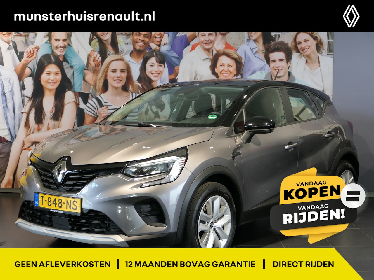 Renault Captur - 1.0 TCe 90 evolution Camera, Sensoren V+A, Apple/Android Auto - AutoWereld.nl
