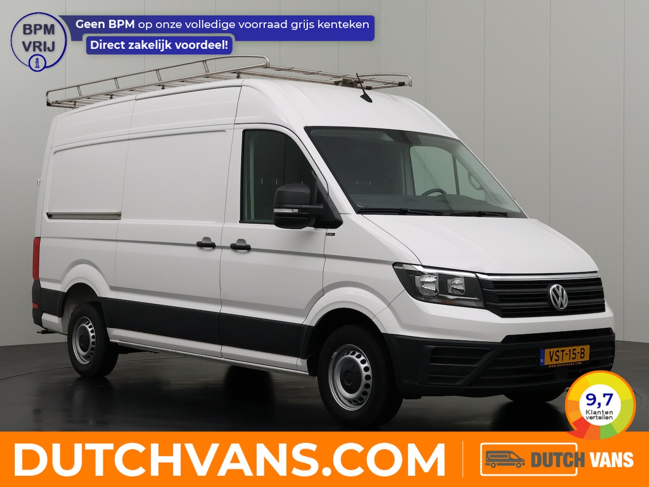 Volkswagen Crafter - 2.0TDI L3H3 Imperiaal | Trekhaak | Werkplaats | Navigatie | Airco | Cruise | 3-Persoons | - AutoWereld.nl