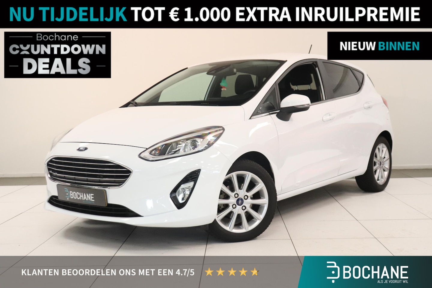 Ford Fiesta - 1.0 EcoBoost Titanium | Parkeersensor | Climate control | Cruise control | AppleCarplay An - AutoWereld.nl