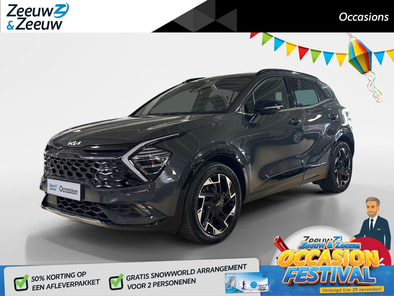 Kia Sportage - 1.6 T-GDi Plug-in Hybrid AWD GT-PlusLine | Keyless | Navi | Carplay / Android Auto | 360 C - AutoWereld.nl