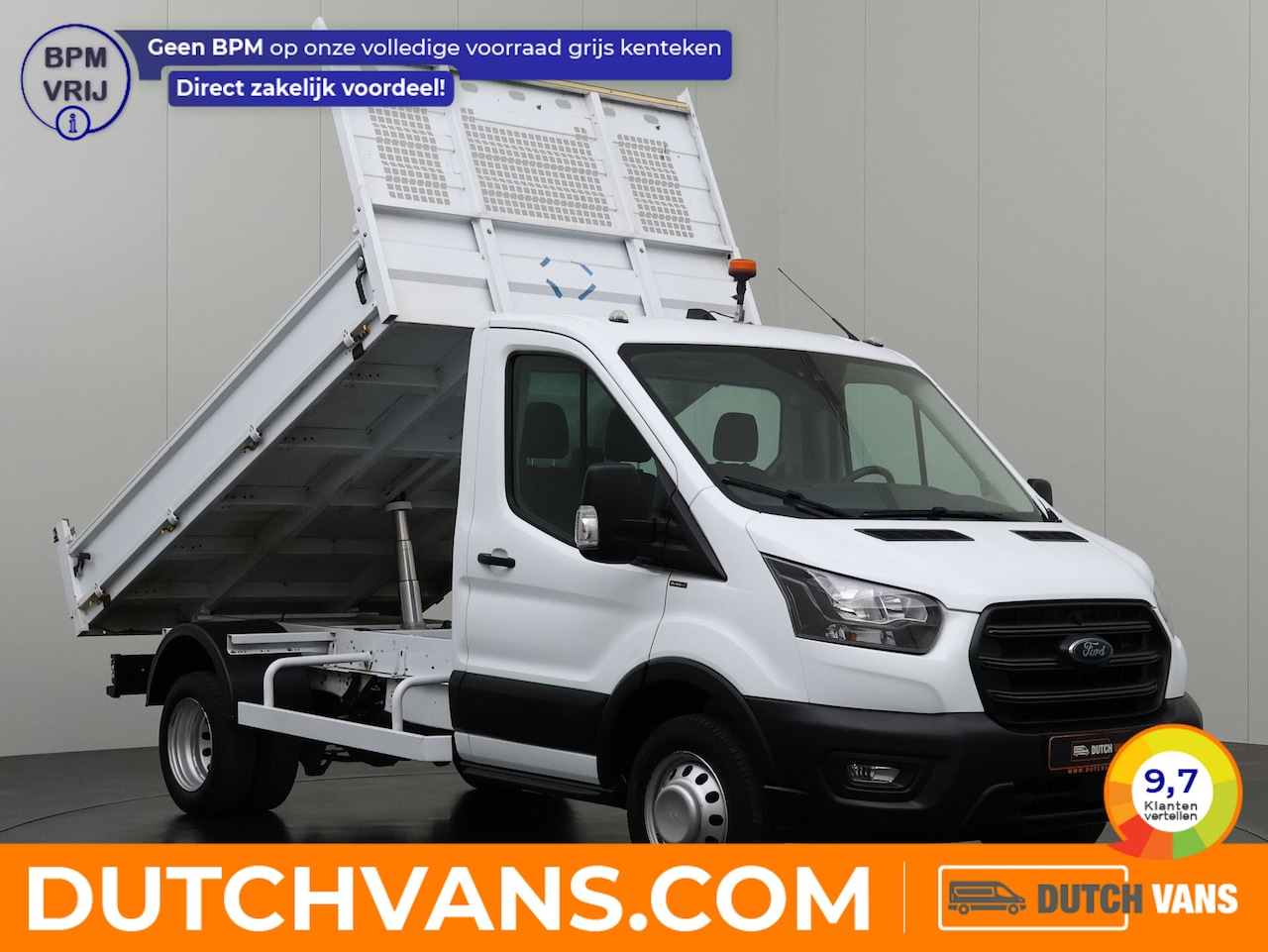 Ford Transit - 2.0TDCi 170PK Kipper | 3500Kg Trekhaak | Airco | Camera | Cruise | 3-Persoons - AutoWereld.nl