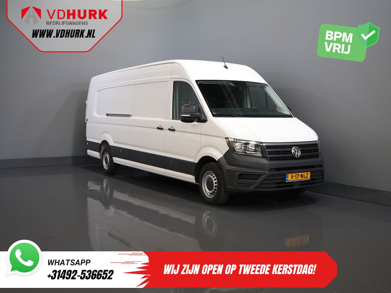 Volkswagen Crafter - 35 2.0 TDI 140 pk L5H3 BPM VRIJ! 2x Schuifdeuren/ 270 Gr.Deuren/ Carplay/ Camera/ Airco - AutoWereld.nl