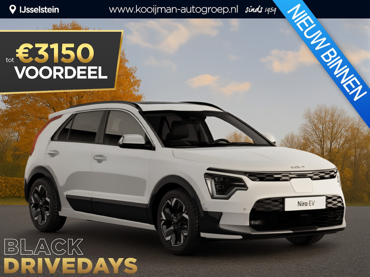 Kia Niro EV - Light 64.8 kWh €35.845,- RIJKLAAR! Nu €3.150,- voordeel! Nu extra scherp geprijsd! - AutoWereld.nl