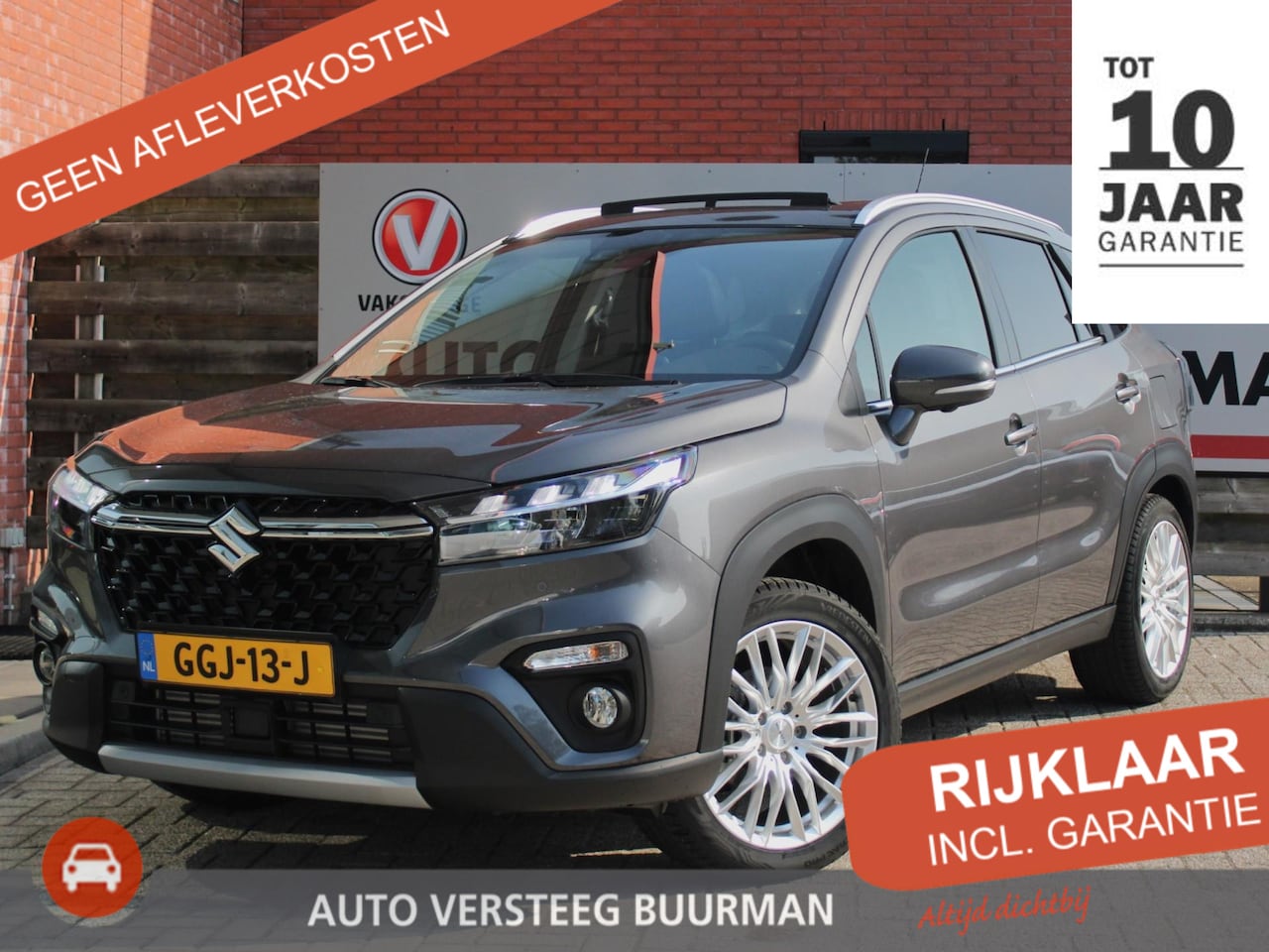 Suzuki S-Cross - 1.4 Boosterjet Style Smart Hybrid 6 Jaar Garantie! Elektrisch Panoramadak, 360° Camera, Na - AutoWereld.nl