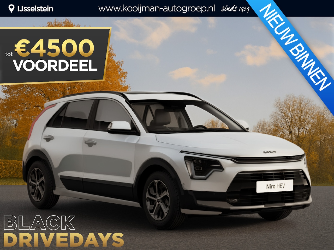 Kia Niro - 1.6 GDi Hybrid ComfortLine €31.295,- RIJKLAAR! Nu €4.500,- voordeel! Nu extra scherp gepri - AutoWereld.nl