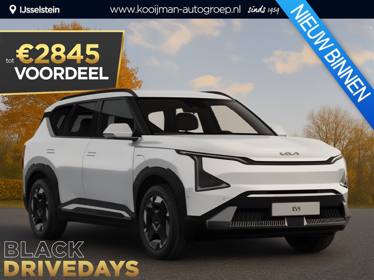 Kia EV5 - Air 81.4 kWh €41.650,- RIJKLAAR! Nu €2.845,- voordeel! Nu extra scherp geprijsd! - AutoWereld.nl