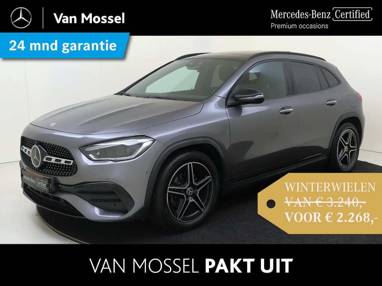 Mercedes-Benz GLA-Klasse - 200 Business Solution AMG / Memory-Stoelen / Panaroma-dak / Night-Pakket / Achteruitrijcam - AutoWereld.nl