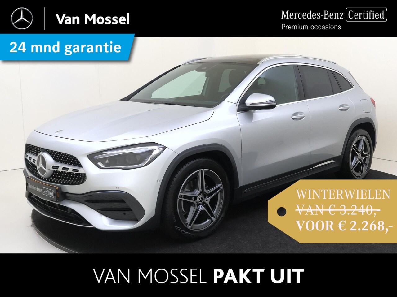 Mercedes-Benz GLA-Klasse - 180 Business Solution AMG / Panaorma-dak / Trekhaak / Memory-Stoelen / - AutoWereld.nl
