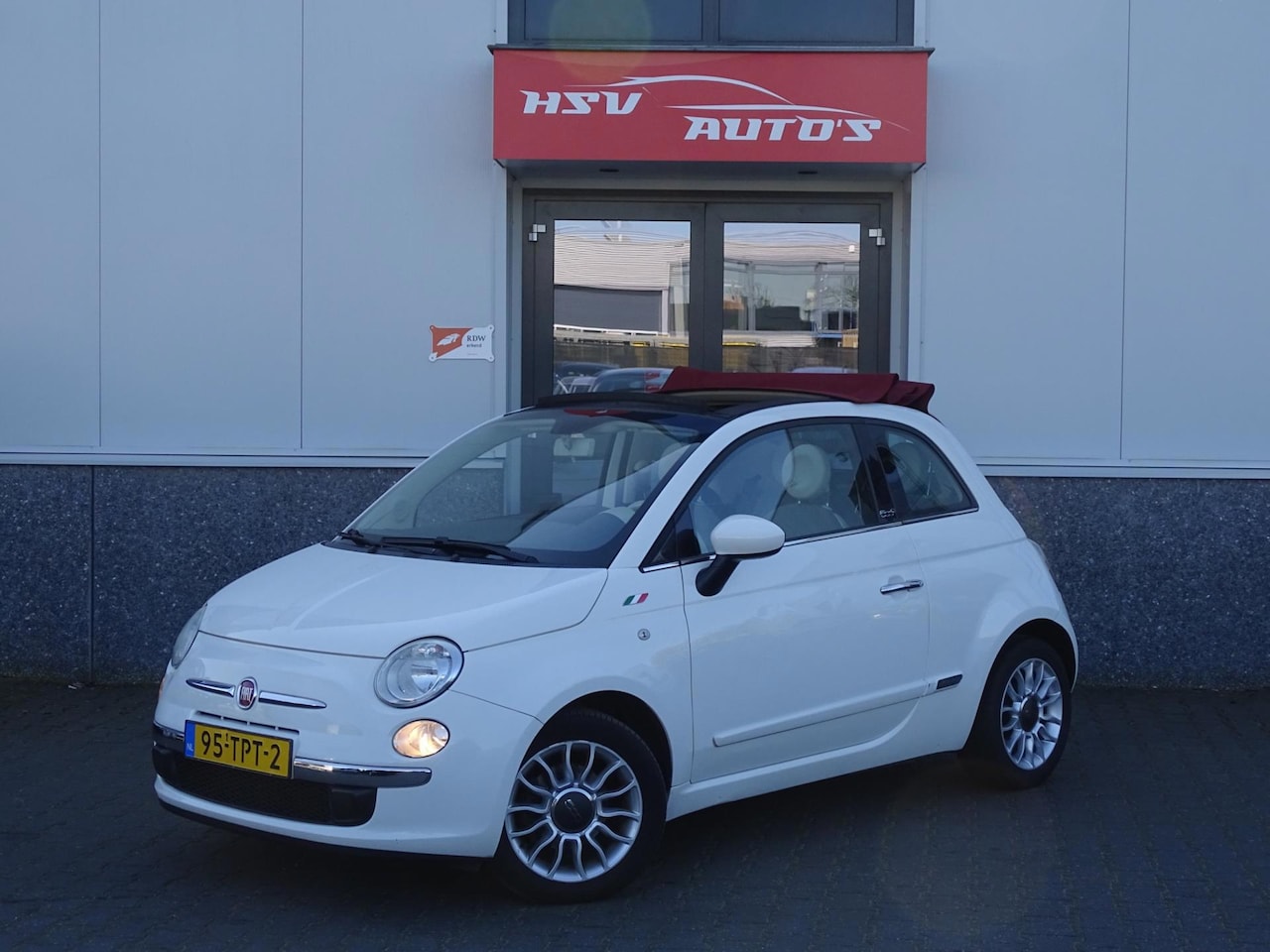 Fiat 500 C - 0.9 TwinAir Lounge cabriolet airco org NL - AutoWereld.nl