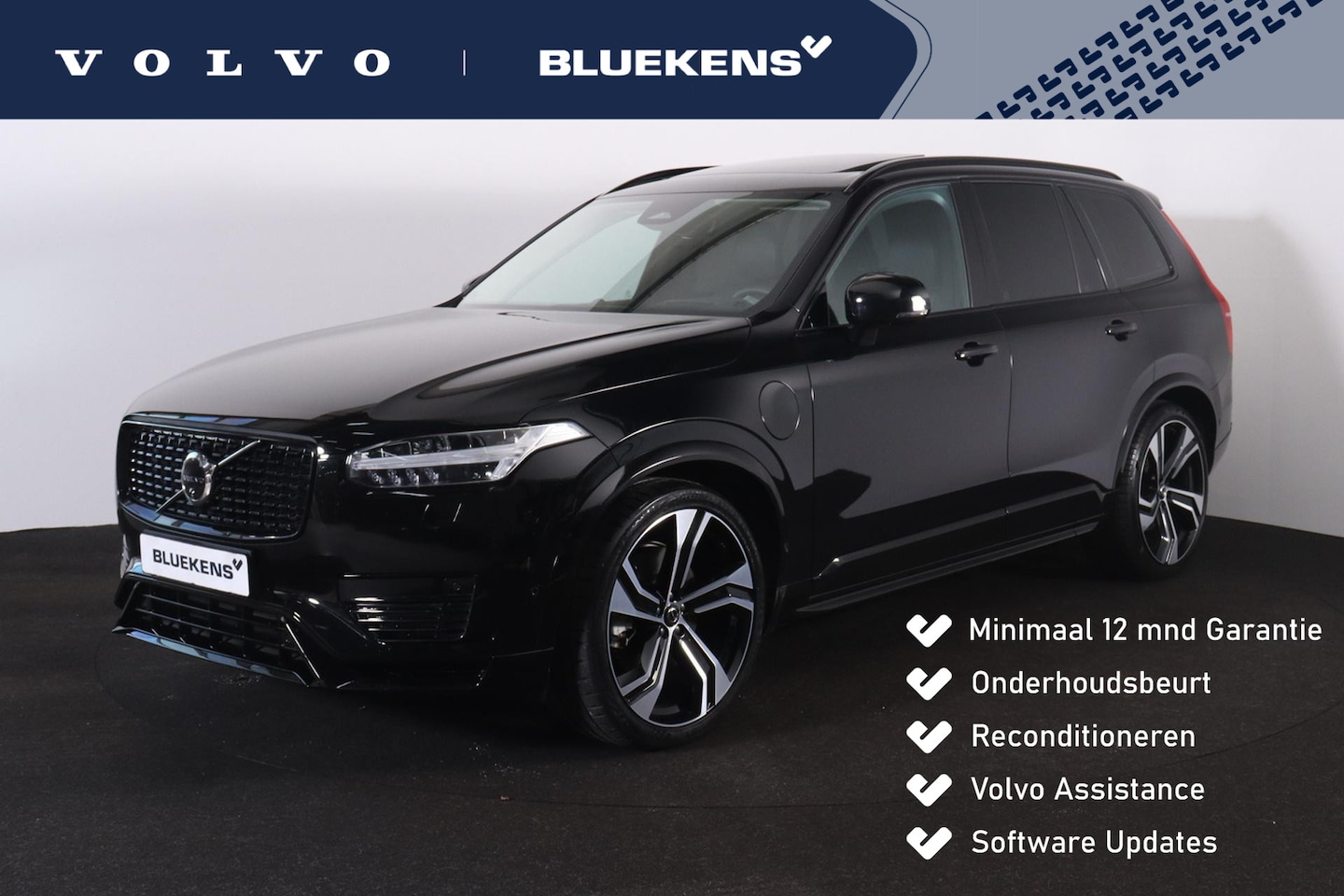 Volvo XC90 - T8 Recharge AWD Ultra Dark - Luchtvering - Panorama/schuifdak - IntelliSafe Assist & Surro - AutoWereld.nl