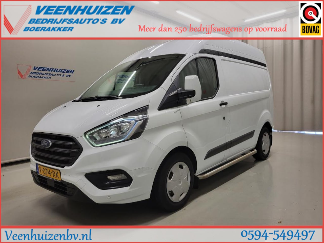 Ford Transit Custom - 2.0TDCI 131pk L1/H2 Automaat Inrichting Euro 6! - AutoWereld.nl