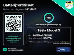 Tesla Model 3 - Standard RWD Plus 60 kWh 85% SOH Trekhaak (1.000kg) Rijklaarprijs