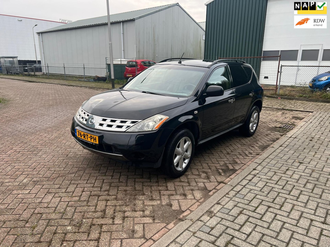 Nissan Murano - 3.5 V6 Automaat Cruise Airco Trekhaak Leder Bekleding Navi Stoelverwarming Achteruitrijcam - AutoWereld.nl