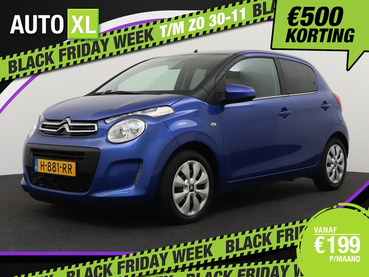 Citroën C1 - 1.0 VTi Feel Pack-Comfort Bluetooth LED Airco Extra getint glas - AutoWereld.nl