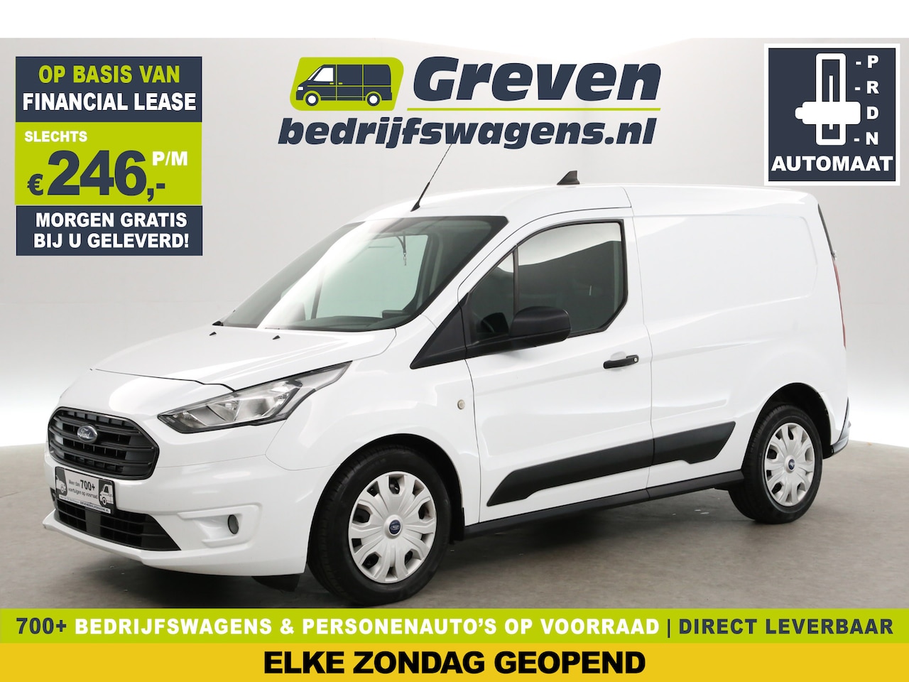 Ford Transit Connect - 1.5 TDCI | 120PK | 3-Zits | 8-Traps Automaat | Airco | Camera | Cruise | Carplay | Stoelve - AutoWereld.nl