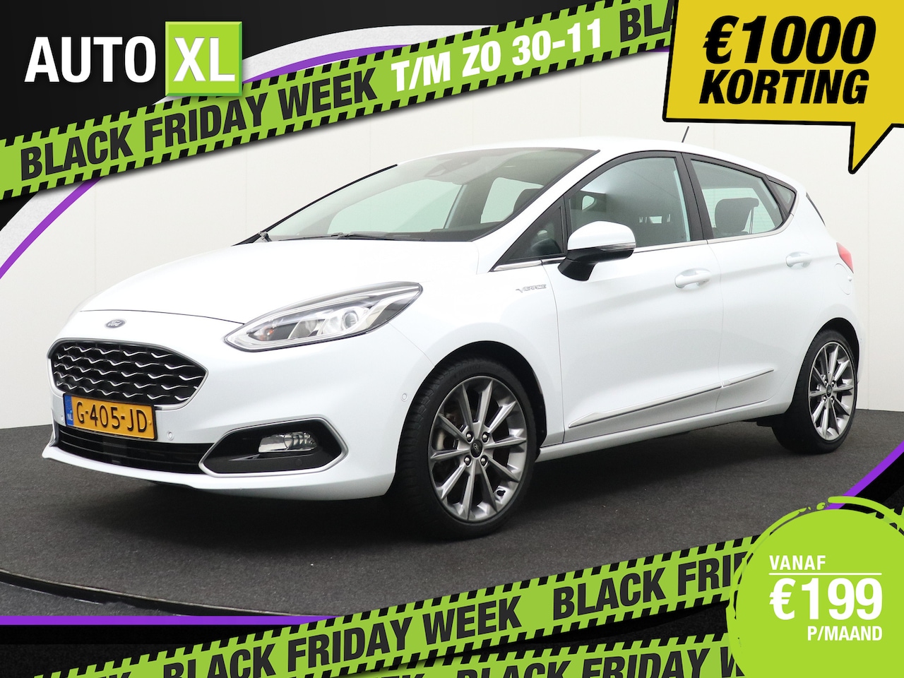 Ford Fiesta - 100 PK Aut. Vignale Adapt.Cruise Camera Leder B&O Stuur+Stoelverw. - AutoWereld.nl