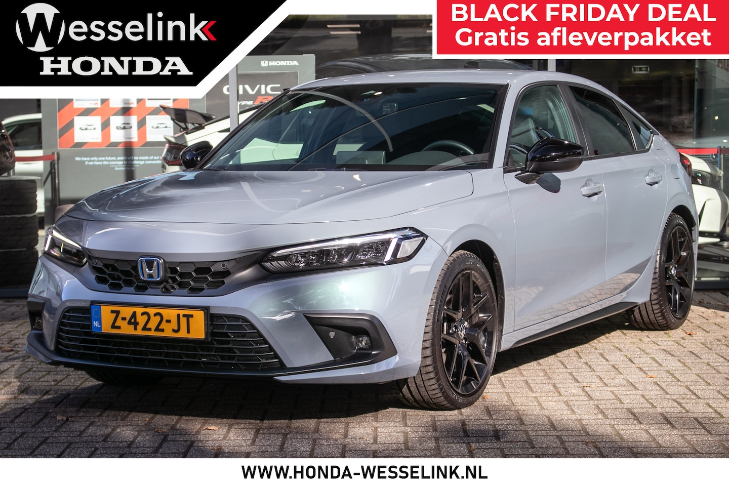 Honda Civic - 2.0 e:HEV Sport - 1e Eig | Honda Sensing | Fabr. garantie | Apple carplay / Andr. Auto - AutoWereld.nl