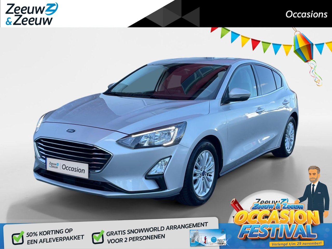 Ford Focus - 1.0 EcoBoost Titanium X Business | Navigatie| Carplay/Android auto| Achteruitrijcamera| Dr - AutoWereld.nl