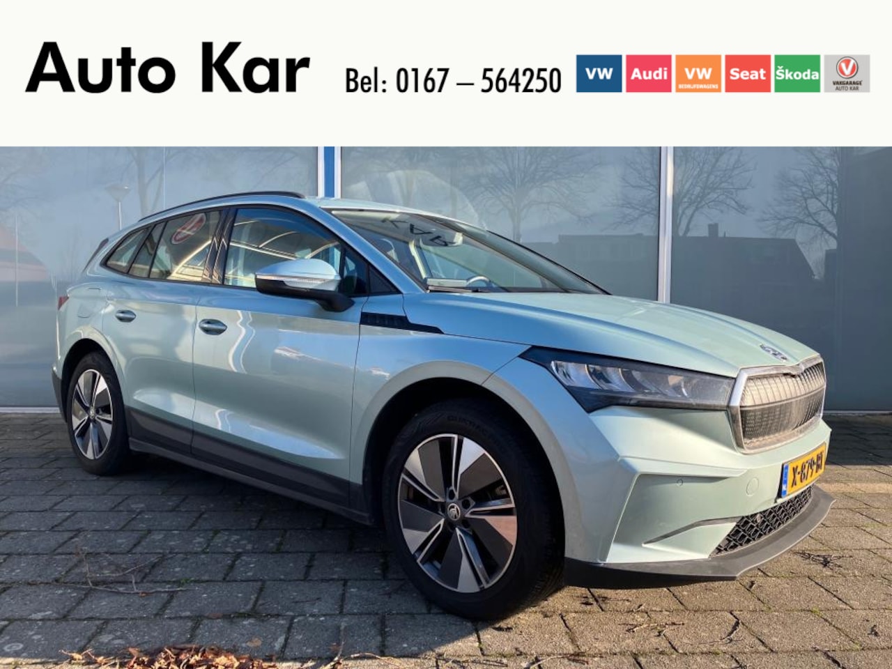 Skoda Enyaq iV - 60 Business Edition Navigatie Climatronic Carplay Metallic lak - AutoWereld.nl