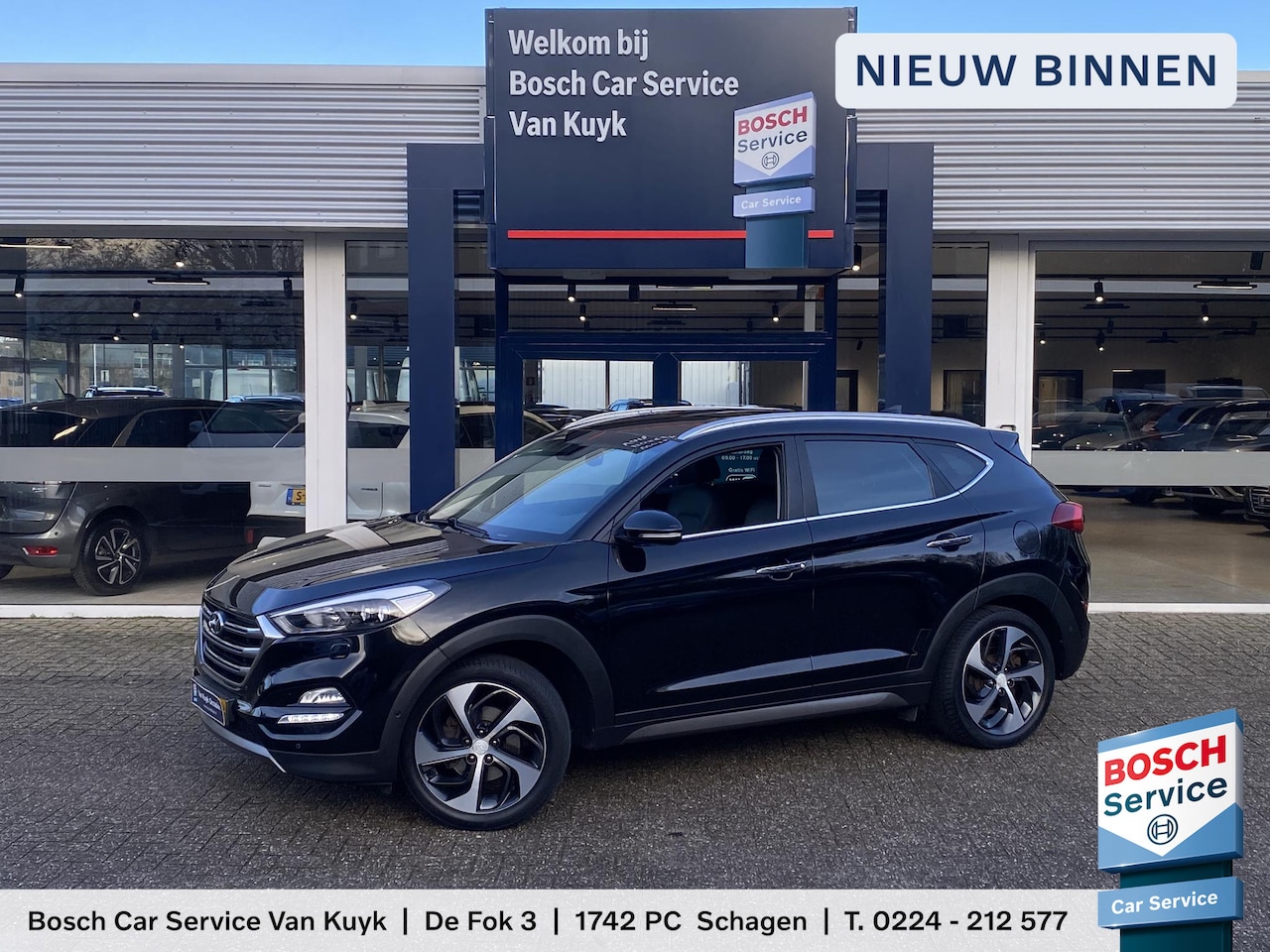 Hyundai Tucson - 1.6 T-GDi Premium 4WD / Automaat / NL-Auto / 1e-Eigenaar / Vol-Leder / Stoel-/Stuurverwarm - AutoWereld.nl