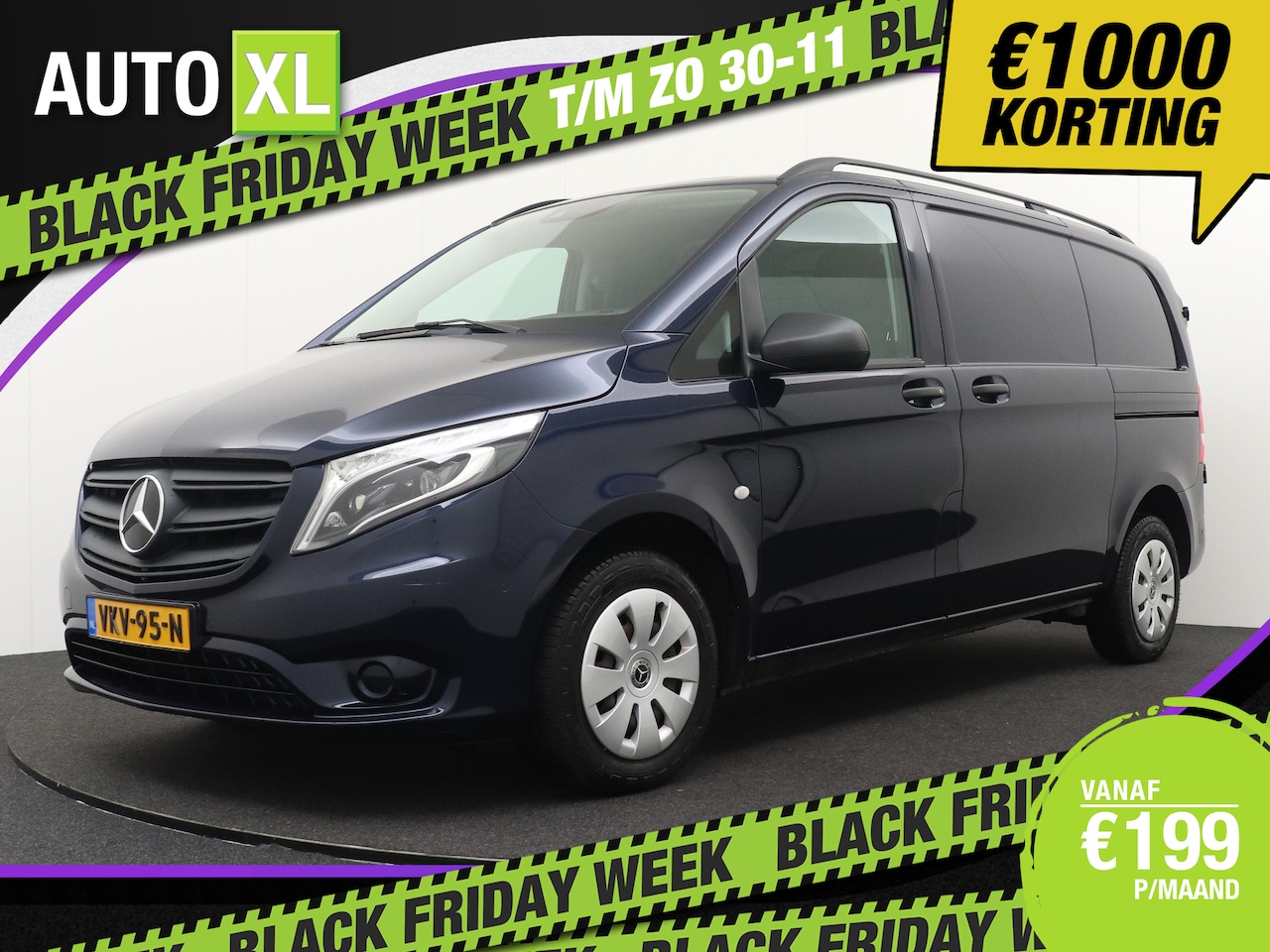 Mercedes-Benz Vito - 114 136 PK Aut. CDI Lang Matrix-Led Carplay Climate Dodehoek - AutoWereld.nl