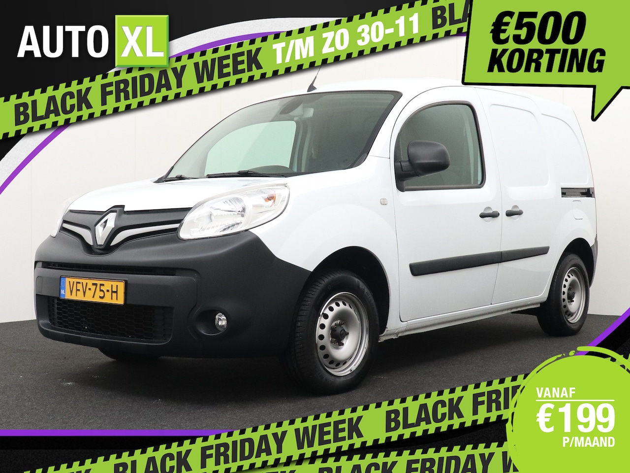 Renault Kangoo - 1.5 81 PK Comfort 3-Per Schuifdeur-Links/Rechts Camera Navi - AutoWereld.nl