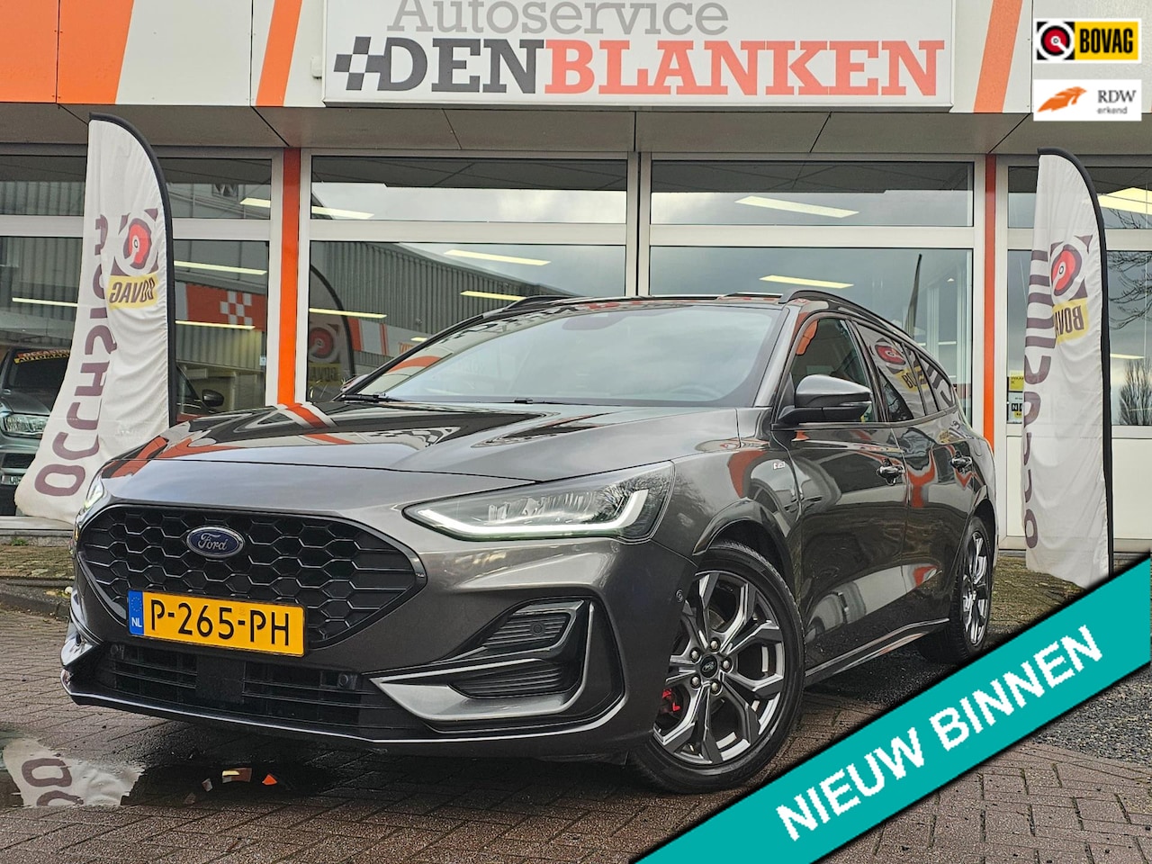 Ford Focus Wagon - 1.0 EcoBoost Hybrid ST Line Style BJ.2022 / Navi / Camera / Stuur-Stoel Verw. / 17"Lmv !! - AutoWereld.nl