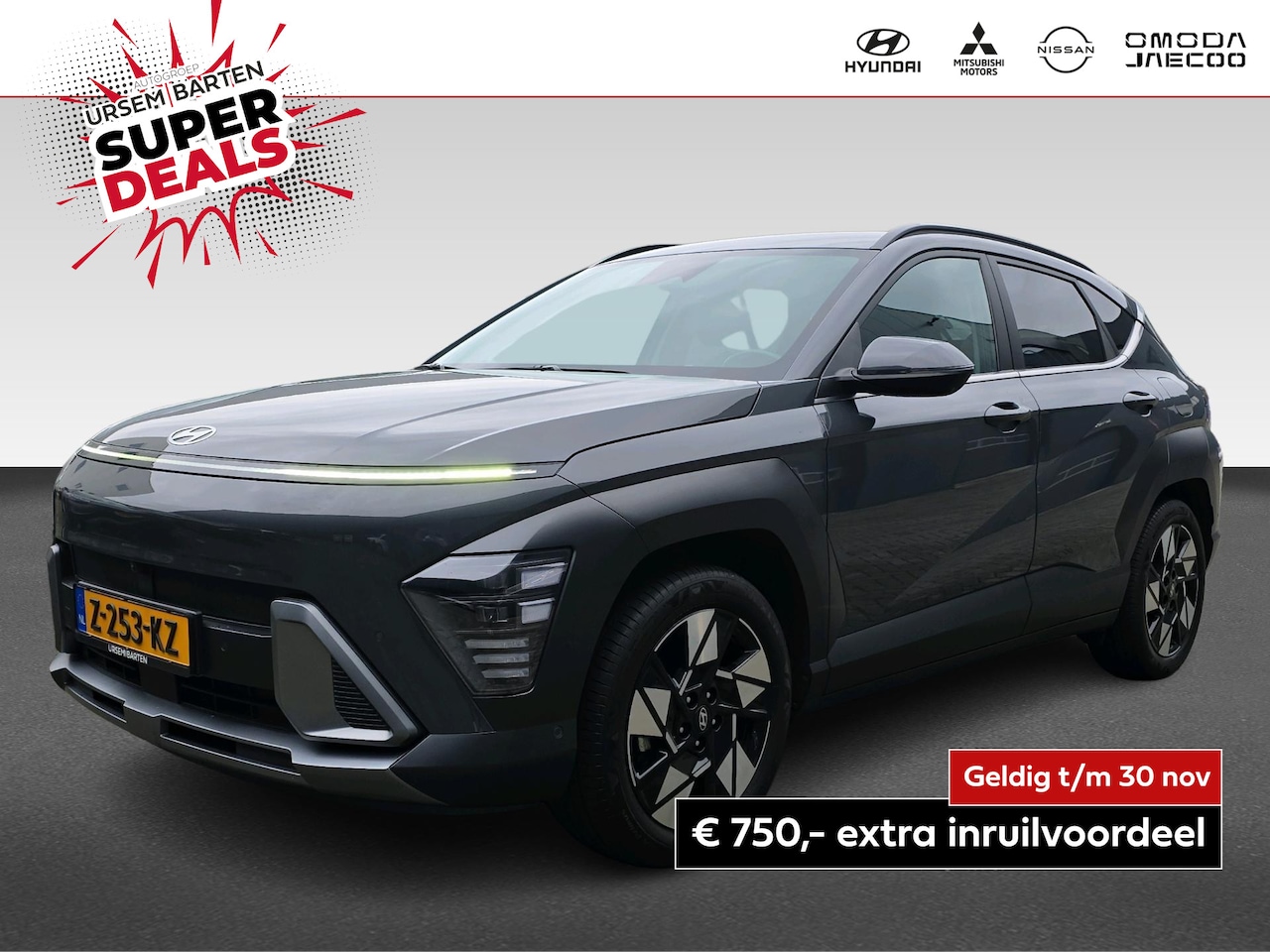 Hyundai Kona - 1.6 GDI HEV Premium | Automaat | 360 Camera | Trekhaak | Stoelverwarming/koeling | Vollede - AutoWereld.nl