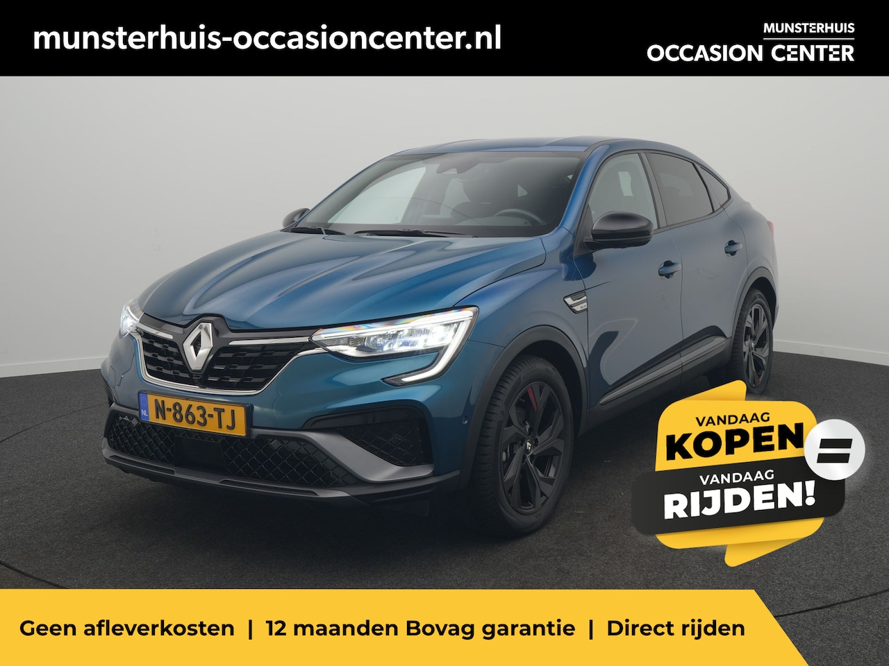 Renault Arkana - 1.6 E-Tech Hybrid 145 R.S. Line - RIJKLAARPRIJS - Adaptive Cruise Control - Rondomzicht Ca - AutoWereld.nl