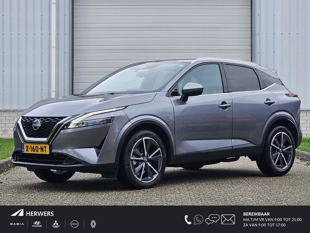 Nissan Qashqai - 1.3 MHEV Tekna / Trekhaak (Trekgewicht 1.800kg) / All Season Banden / Panoramadak / Adapti - AutoWereld.nl
