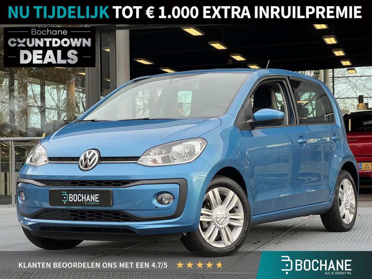 Volkswagen Up! - 1.0 BMT high up! | Achteruitrijcamera | Cruise Control | Airco | - AutoWereld.nl