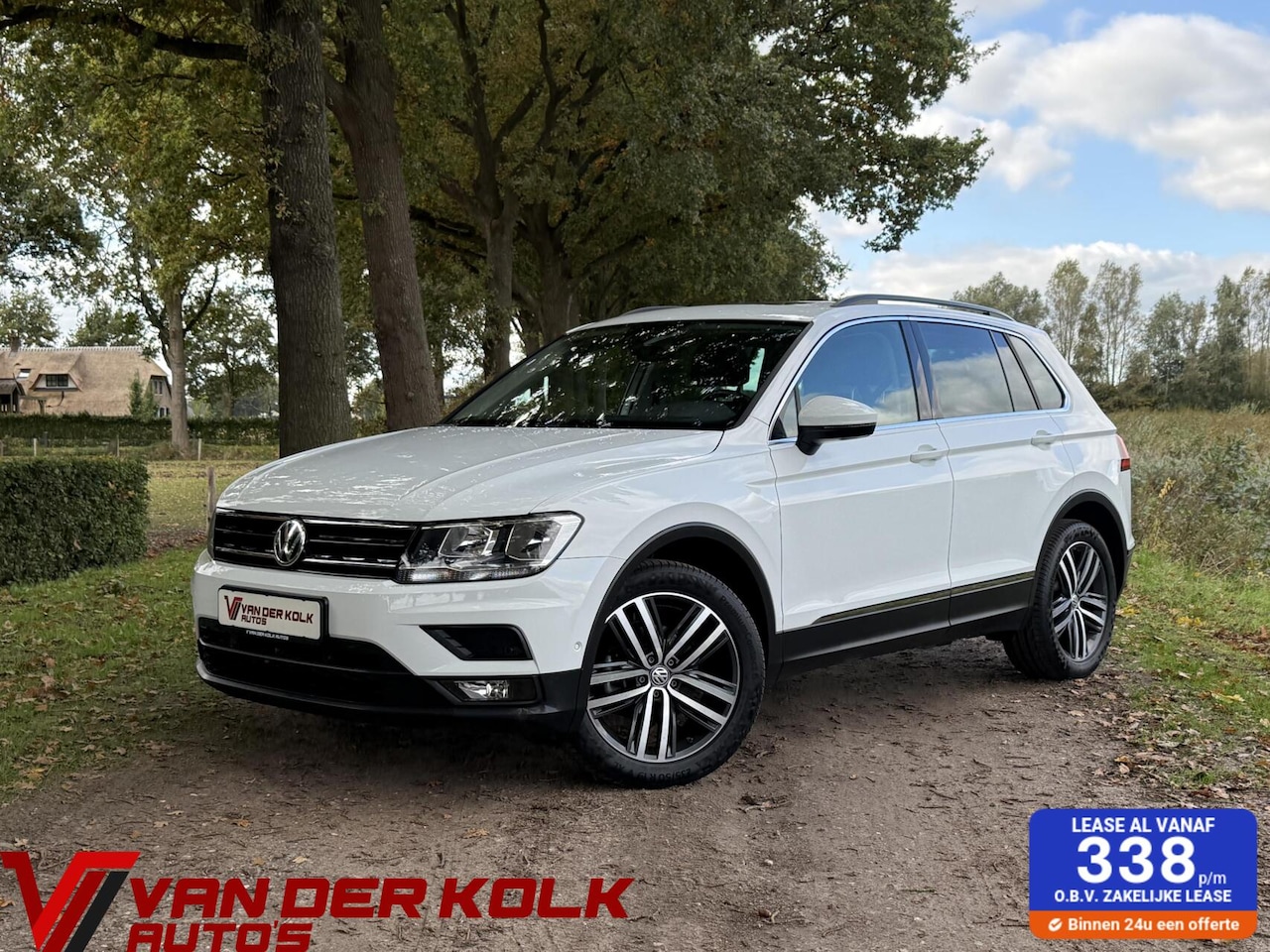 Volkswagen Tiguan - 1.4 TSI Navi Leder Panorama CarPlay Adaptive Cruise Climate Camera Trekhaak - AutoWereld.nl