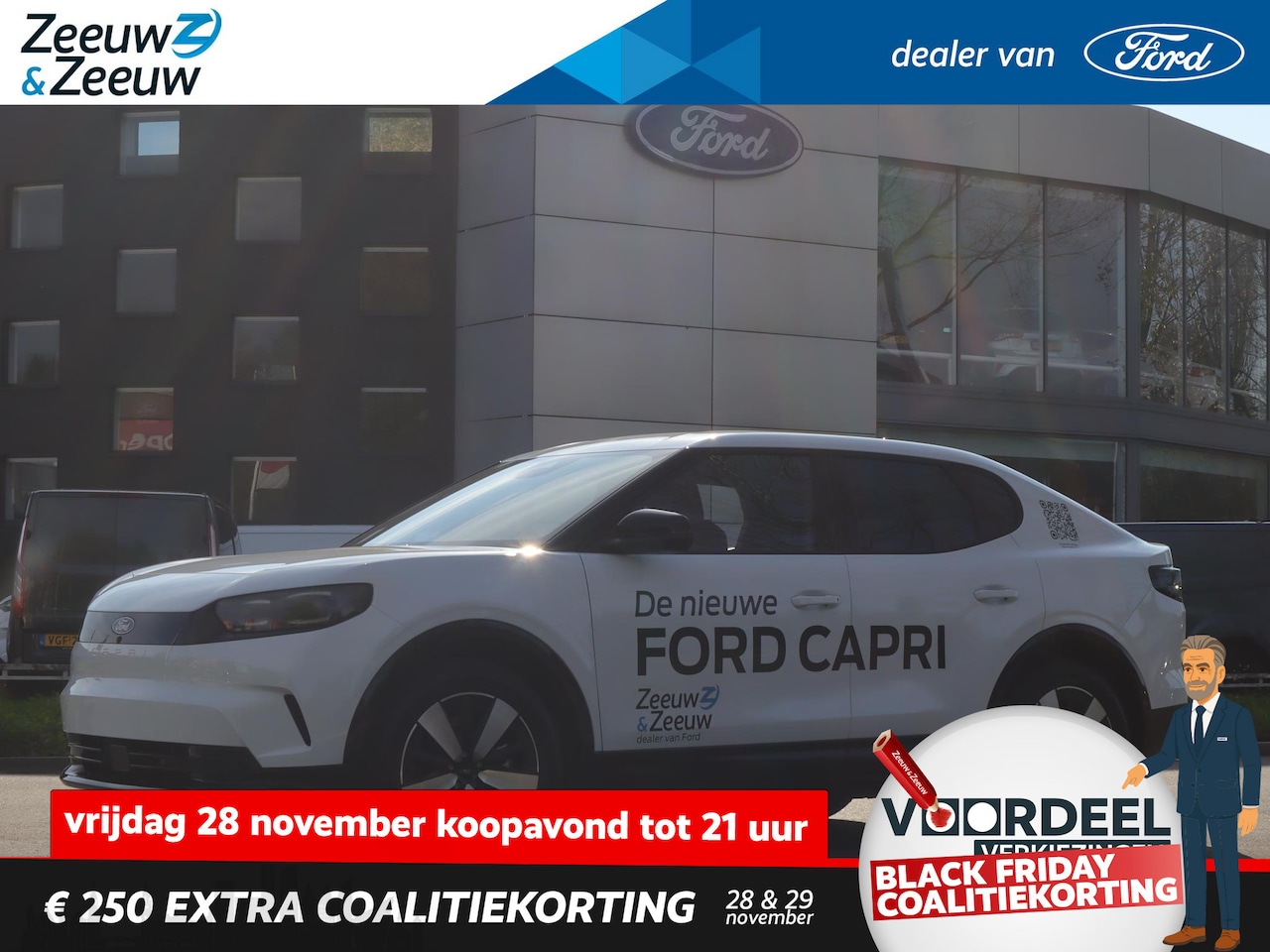 Ford Capri - Extended Range RWD 77 kWh 286pk | 0,99% rente | €2.500.- korting op bepaalde voorraad - AutoWereld.nl